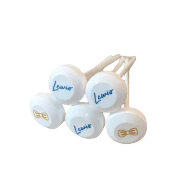 Dextrose lolly's met naam wit