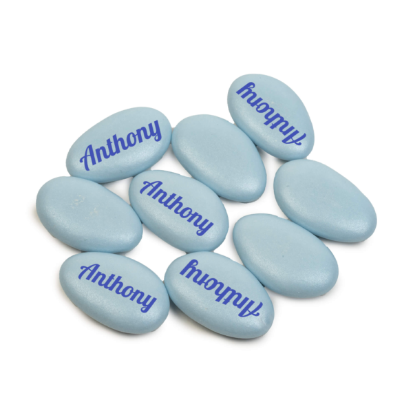 Gepersonaliseerde suikerbonen - blauw