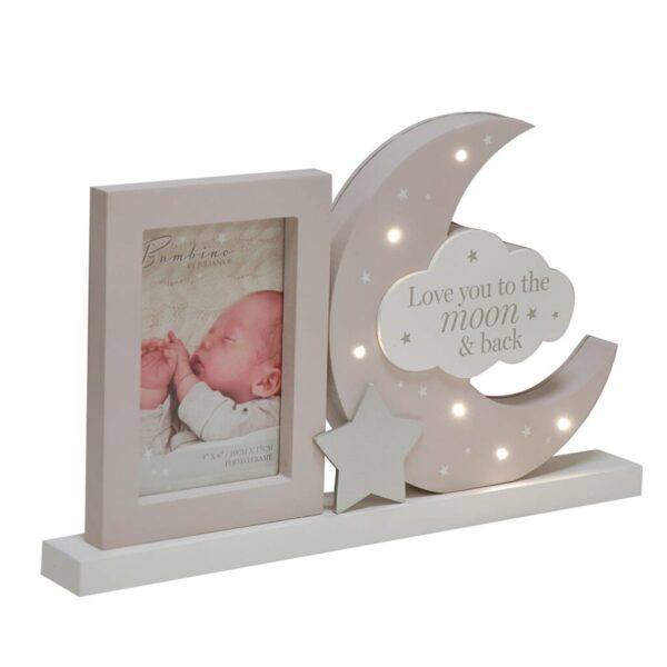 Fotolijst met licht " Love You To The Moon & Back " | Bambino