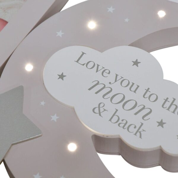 Fotolijst met licht " Love You To The Moon & Back " | Bambino