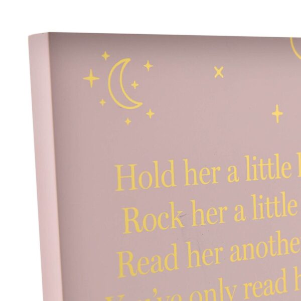 Staand textbord " Little Girl " Roze | Bambino