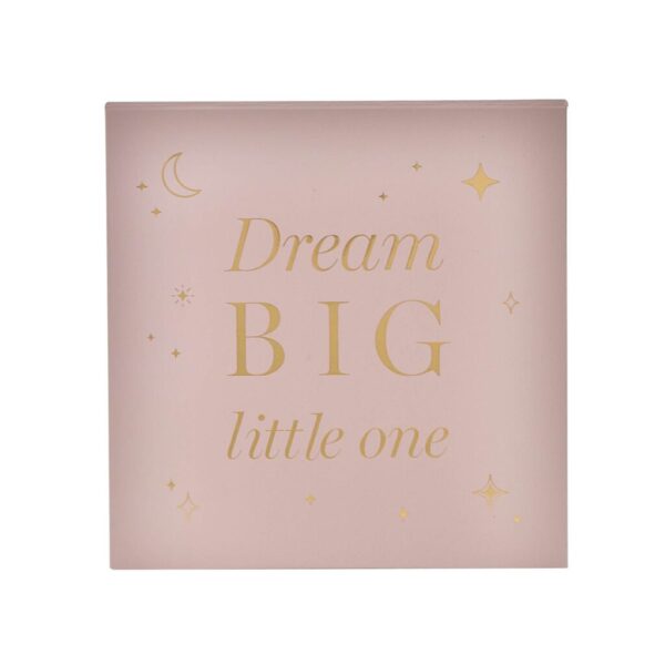 Bewaardoos " Dream Big " Roze | Bambino