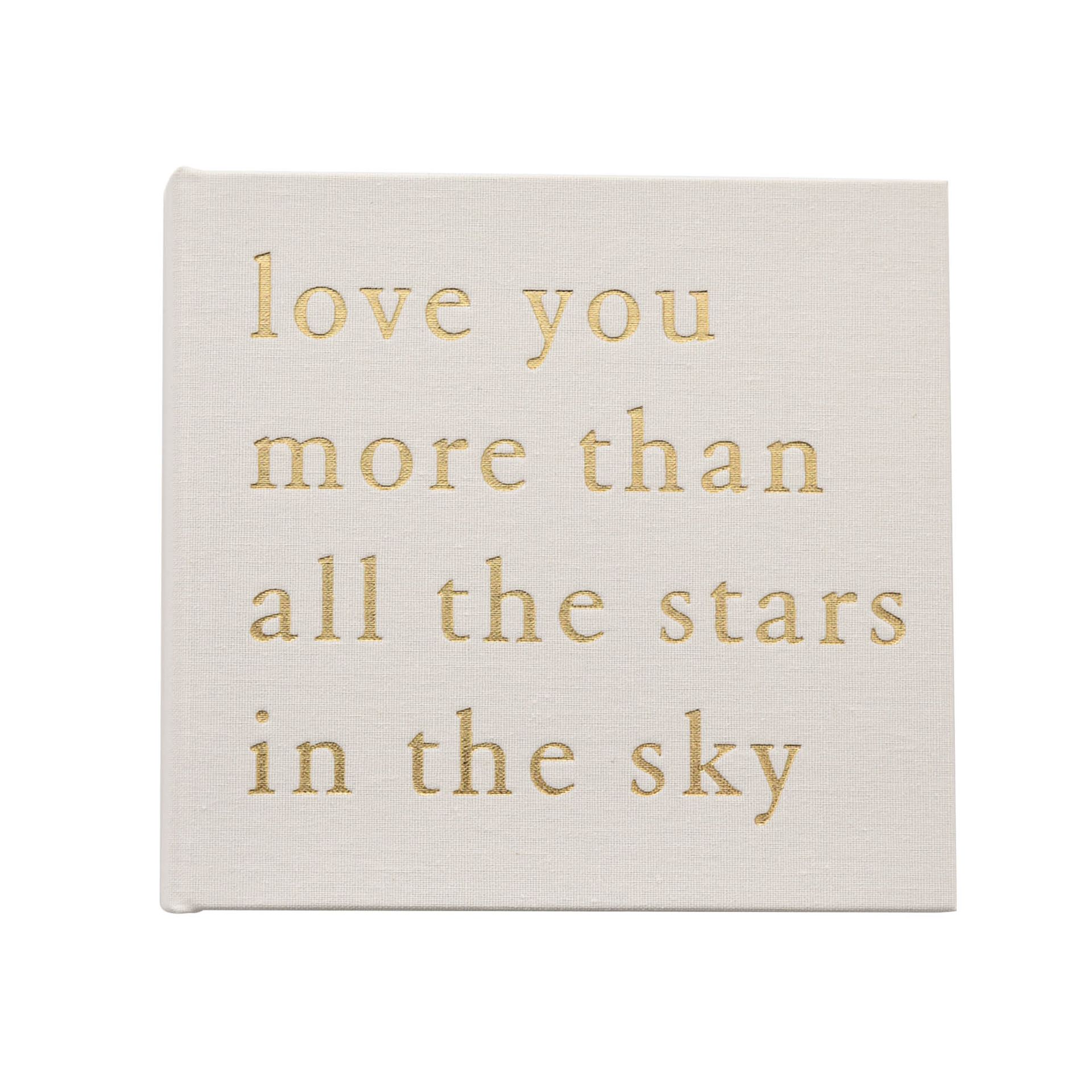 cg1014 Linnen Fotoalbum " Love You More " | Bambino