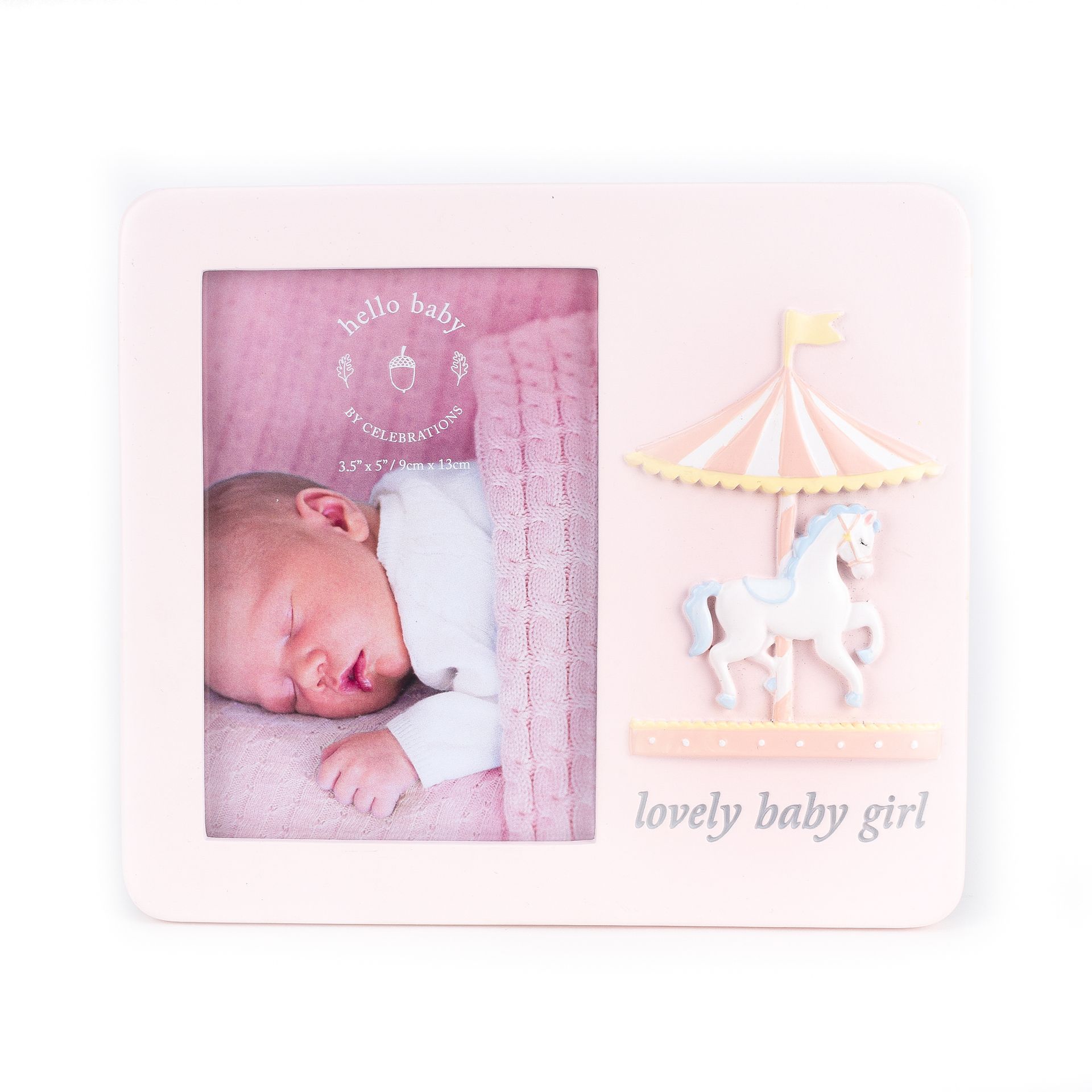 Fotolijst Carousel " Lovely Baby Girl " | Hello Baby
