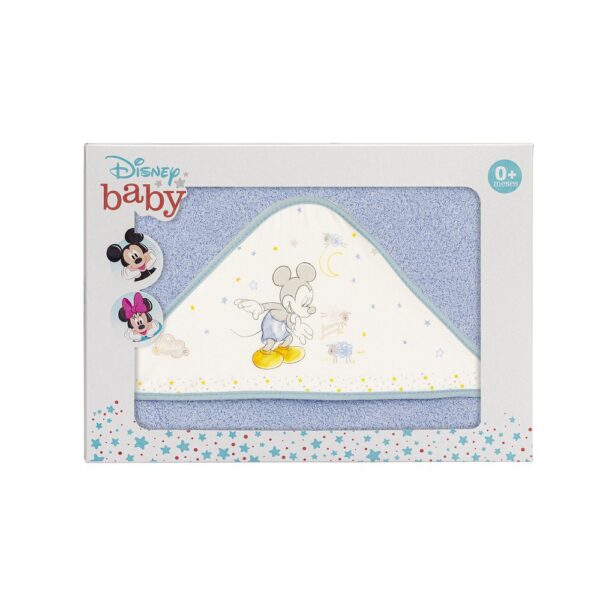 Disney Baby Badcape Mickey Mouse - Blauw/Wit