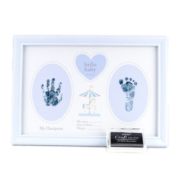 Fotolijst Carousel - Hand & Voet Afdruk " Baby Boy " | Hello Baby