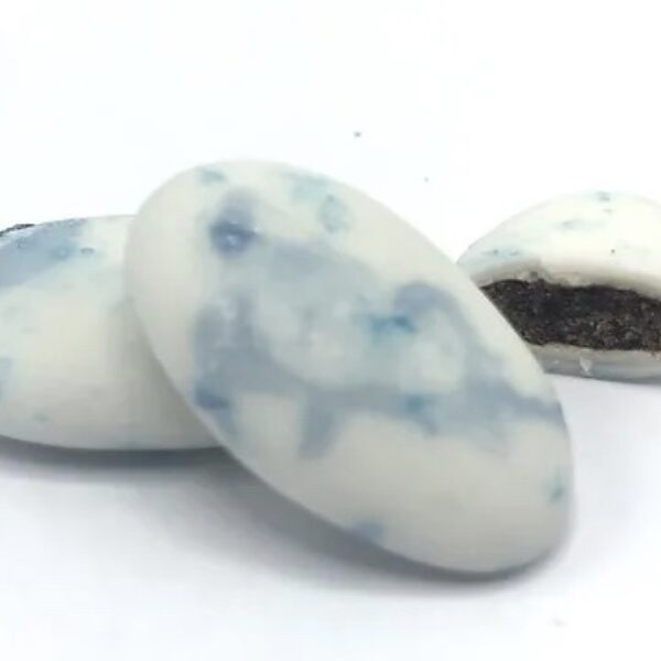 Suikerbonen Mat Marmer Atlantic Blauw 1 KG | Papa Chocolat