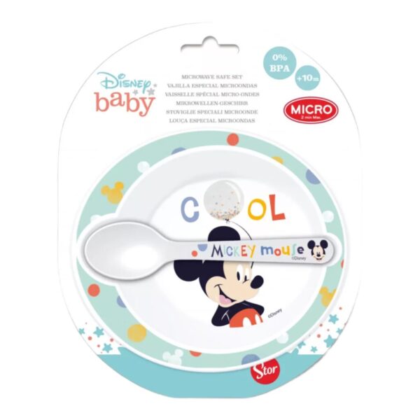 Disney Serviesset 2-delig Mickey Mouse Blauw