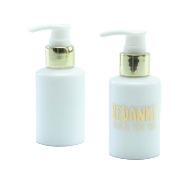 Flesje bodylotion met gouden pompje 100ml