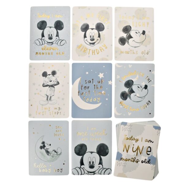 Mickey Mouse Milestone Kaarten Blauw - Disney