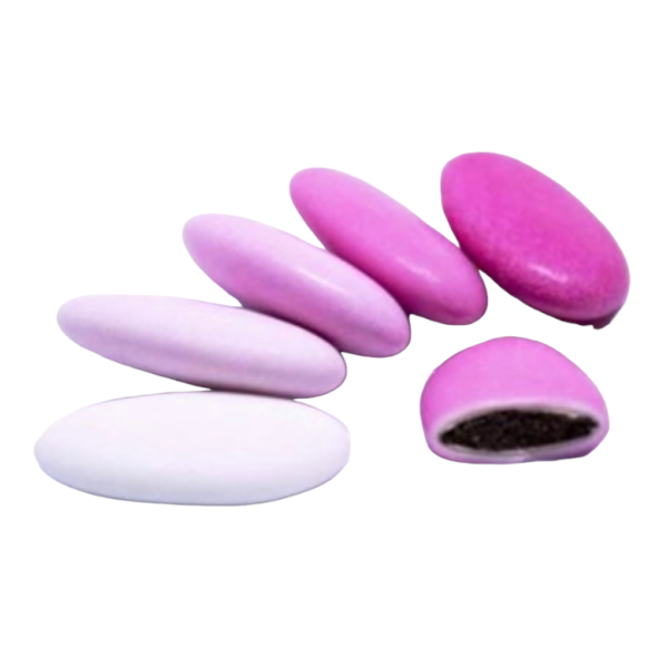 Suikerbonen Gelakt Kleurmix Roze 1 KG | Papa Chocolat